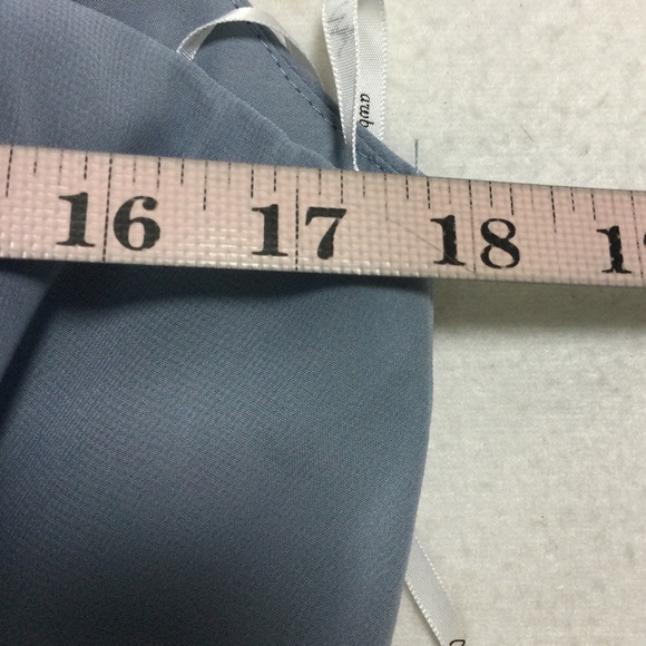 AW BRIDAL SZ 10 L light dusty blue halter keyhole wide leg jumpsuit NEW B152 - Picture 6 of 10